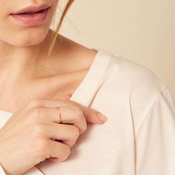 Vrai & Oro Jewelry - Vrai & Oro 14k gold dot cuff ring